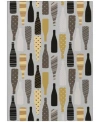 D Style Kendall Kitchen Ke12 Area Rug In Silver