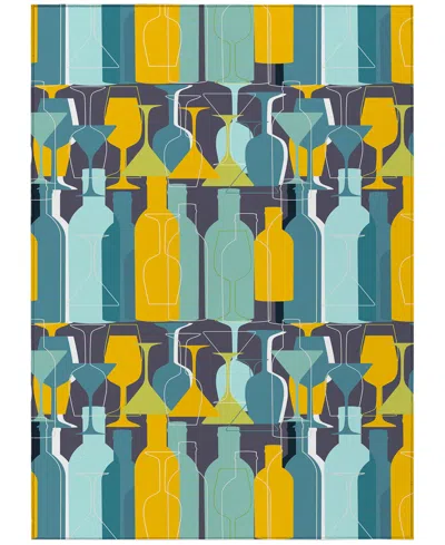 D Style Kendall Kitchen Ke13 8' X 10' Area Rug In Midnight