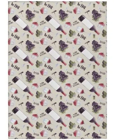 D Style Vertes Kitchen Vrt14 Area Rug In Purple