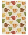 D Style Kendall Kitchen Ke15 2'6" X 3'10" Area Rug In Ivory