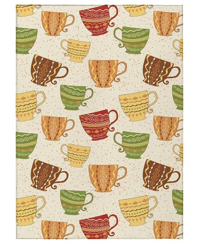 D Style Kendall Kitchen Ke15 3' X 5' Area Rug In Ivory