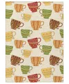D Style Kendall Kitchen Ke15 5' X 7'6" Area Rug In Ivory