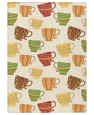 D Style Kendall Kitchen Ke15 8' X 10' Area Rug In Ivory