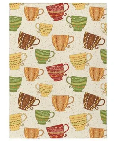 D Style Vertes Kitchen Vrt15 Area Rug In Ivory