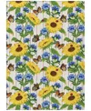 D Style Kendall Kitchen Washable Ke16 2'6" X 3'10" Area Rug In Yellow