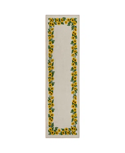 D Style Kendall Kitchen Ke17 2'3" X 7'6" Runner Area Rug In Beige