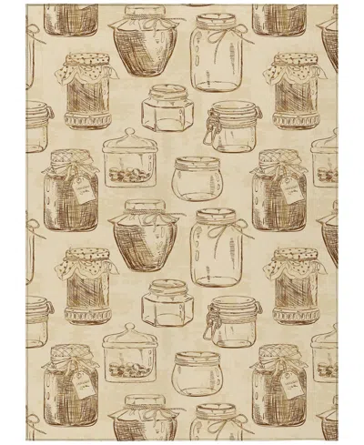 D Style Kendall Kitchen Ke18 8' X 10' Area Rug In Camel