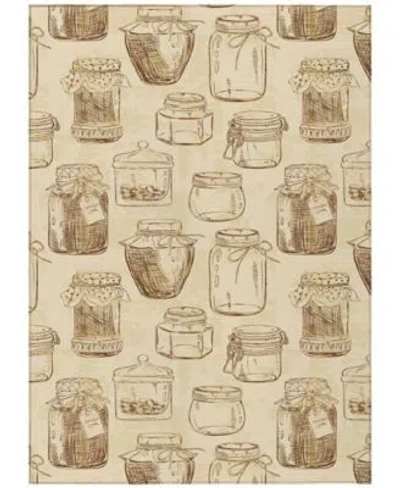 D Style Vertes Kitchen Vrt18 Area Rug In Camel
