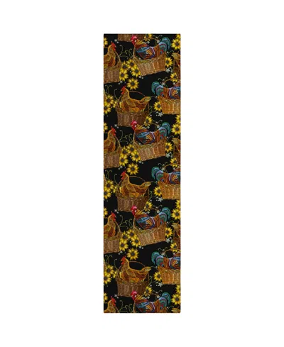 D Style Kendall Kitchen Ke2 2'3" X 7'6" Runner Area Rug In Black