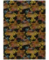 D Style Kendall Kitchen Washable Ke2 5' X 7'6" Area Rug In Black