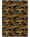 D Style Vertes Kitchen Vrt2 Area Rug In Black