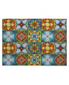 D Style Kendall Kitchen Washable Ke20 1'8" X 2'6" Area Rug In Multi
