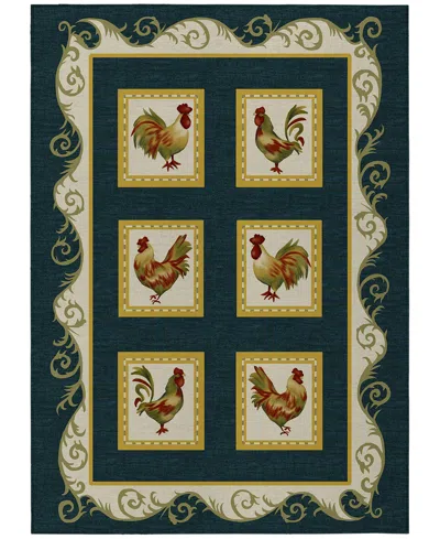 D Style Kendall Kitchen Ke4 8' X 10' Area Rug In Black