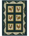D Style Kendall Kitchen Ke4 9' X 12' Area Rug In Black