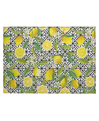 D Style Kendall Kitchen Ke5 1'8" X 2'6" Area Rug In Ivory