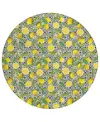 D Style Kendall Kitchen Ke5 8' X 8' Round Area Rug In Ivory