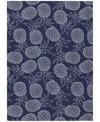 D Style Kendall Kitchen Ke6 2'6" X 3'10" Area Rug In Navy