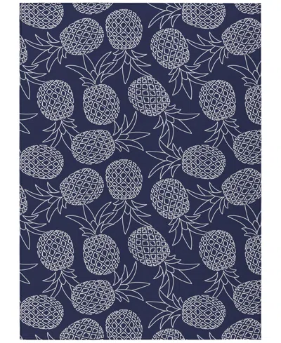 D Style Kendall Kitchen Ke6 3' X 5' Area Rug In Navy