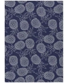 D Style Vertes Kitchen Vrt6 Area Rug In Navy