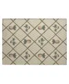 D Style Kendall Kitchen Washable Ke7 1'8" X 2'6" Area Rug In Beige