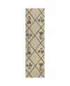 D Style Kendall Kitchen Washable Ke7 2'3" X 7'6" Runner Area Rug In Beige