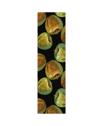 D Style Kendall Kitchen Ke8 2'3" X 7'6" Runner Area Rug In Black