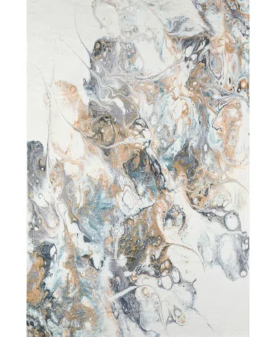 D Style Kikiamo Kk11 3' X 5' Area Rug In Gray