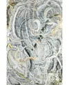 D Style Kikiamo Kk12 5' X 7'6" Area Rug In Gray