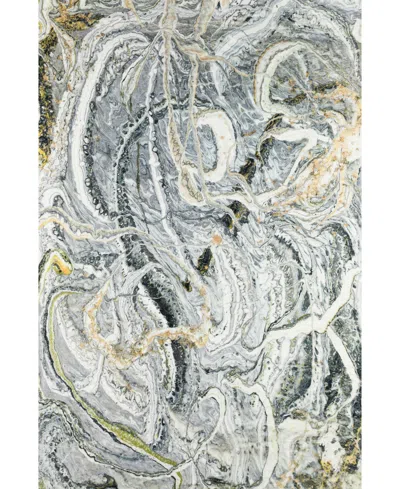 D Style Kikiamo Kk12 8' X 10' Area Rug In Gray