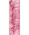 D Style Kikiamo Kk16 2'3" X 7'6" Runner Area Rug In Pink