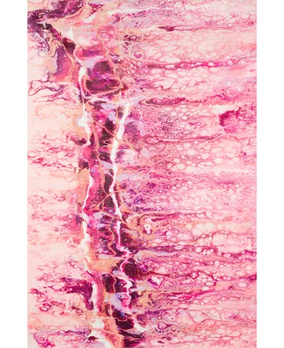 D Style Kikiamo Kk16 5' X 7'6" Area Rug In Pink