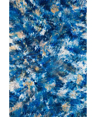D Style Kikiamo Kk17 5' X 7'6" Area Rug In Cobalt