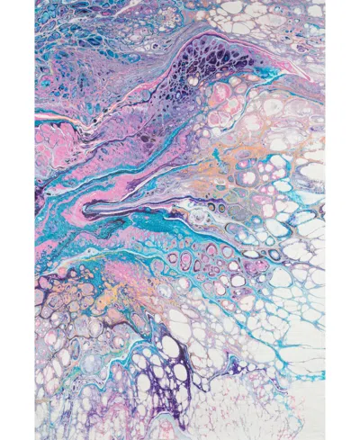 D Style Kikiamo Kk19 8' X 10' Area Rug In Lavender