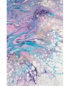 D Style Splash Spl19 Area Rug In Lavender