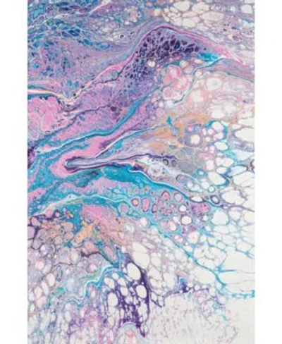 D Style Splash Spl19 Area Rug In Lavender