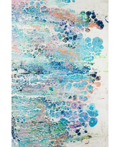 D Style Kikiamo Kk20 5' X 7'6" Area Rug In Aquamarine