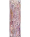 D Style Kikiamo Kk6 2'3" X 7'6" Runner Area Rug In Rose