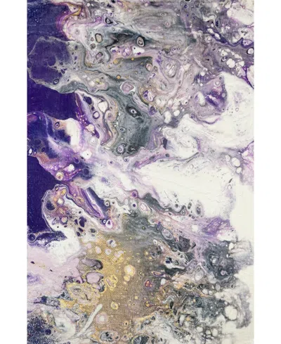 D Style Kikiamo Kk7 5' X 7'6" Area Rug In Purple