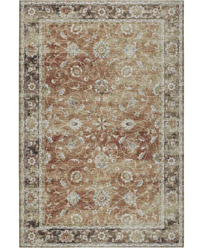 D Style Lucca Lca14 5' X 7'6" Area Rug In Paprika