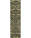 D Style Mali Ml1 2'3" X 12' Runner Area Rug In Gold Tone