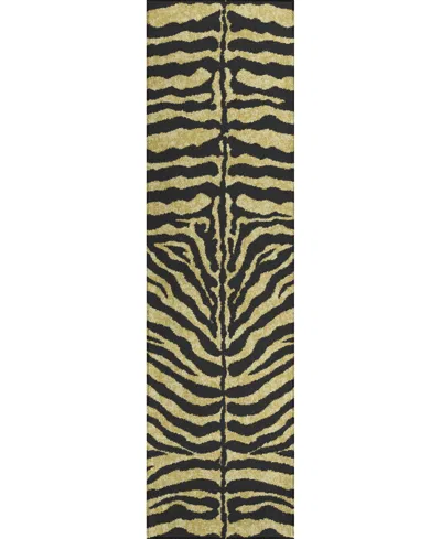D Style Mali Ml1 2'3" X 7'6" Runner Area Rug In Gold Tone