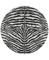 D Style Mali Ml1 6' X 6' Round Area Rug In Ivory