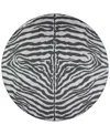D Style Mali Ml1 6' X 6' Round Area Rug In Onyx