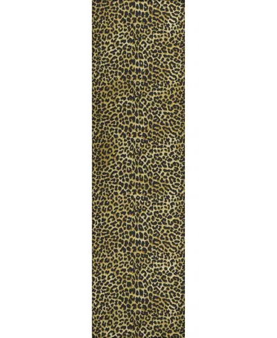 D Style Mali Ml2 2'3" X 7'6" Runner Area Rug In Gold Tone