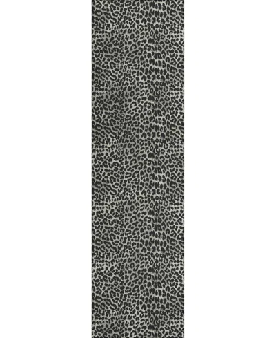 D Style Mali Ml2 2'3" X 7'6" Runner Area Rug In Midnight