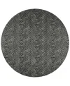 D Style Mali Ml2 8' X 8' Round Area Rug In Midnight