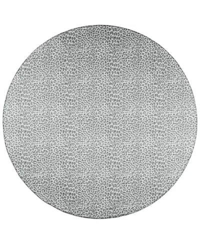 D Style Mali Ml2 8' X 8' Round Area Rug In Onyx