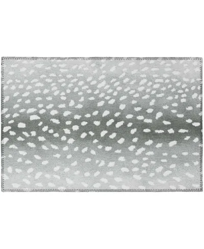 D Style Mali Ml3 1'8" X 2'6" Area Rug In Onyx