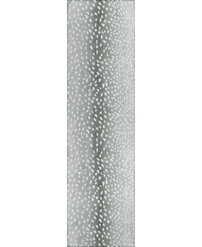 D Style Mali Ml3 2'3" X 12' Runner Area Rug In Onyx