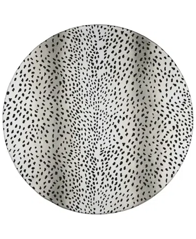 D Style Mali Ml3 4' X 4' Round Area Rug In Ivory